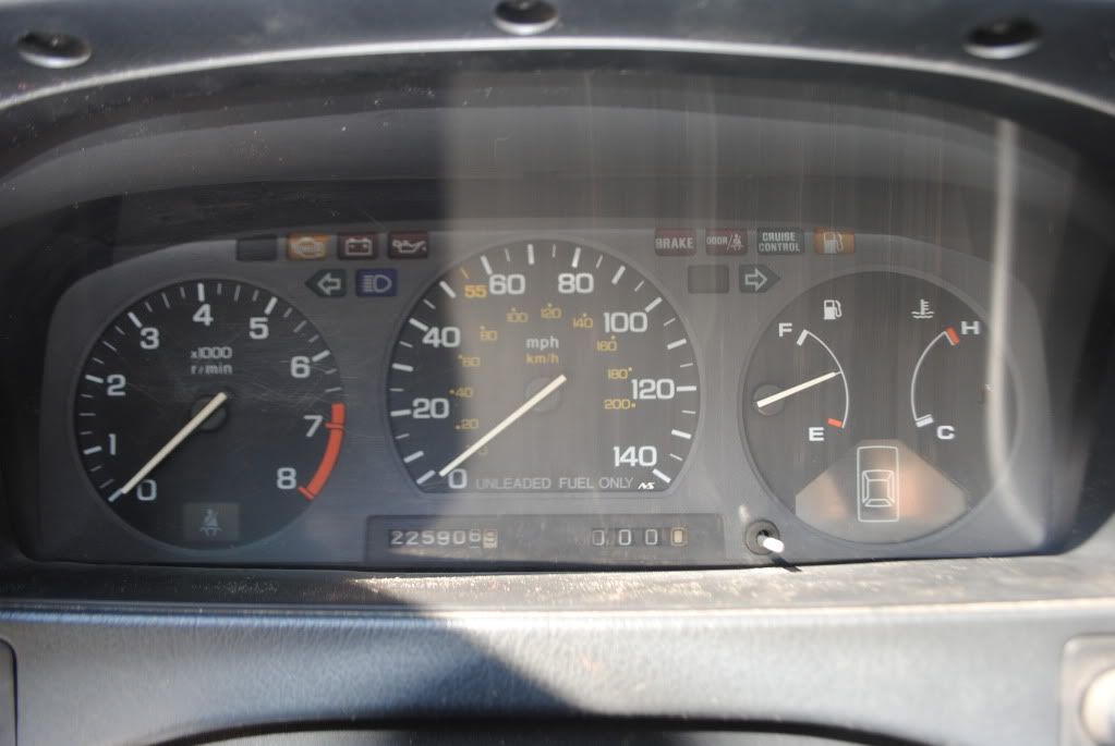 1990 Honda prelude si speedometer not working