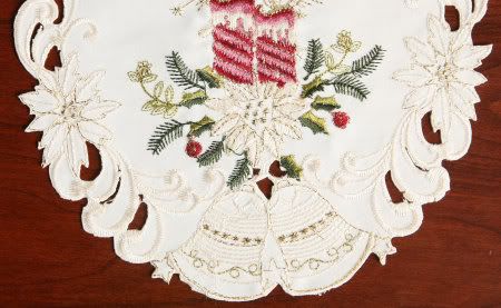 runner christmas  christmas mat round round table s candles  by table lace round audrey collection