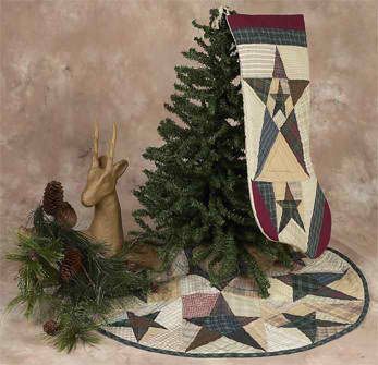 primitive star country quilted christmas tree skirt 24 primitive star country quilted christmas tree skirt 24