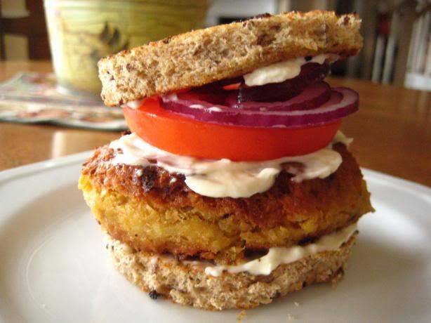 Chickpea Burger Pictures, Images and Photos
