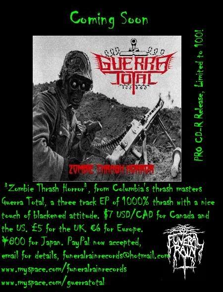 Guerra Total - Zombie Thrash Horror EP
