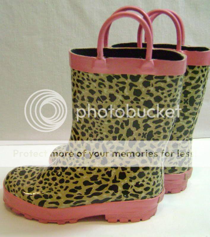 Gymboree WILD ONE animal print Rain Boots = SIZE 12  